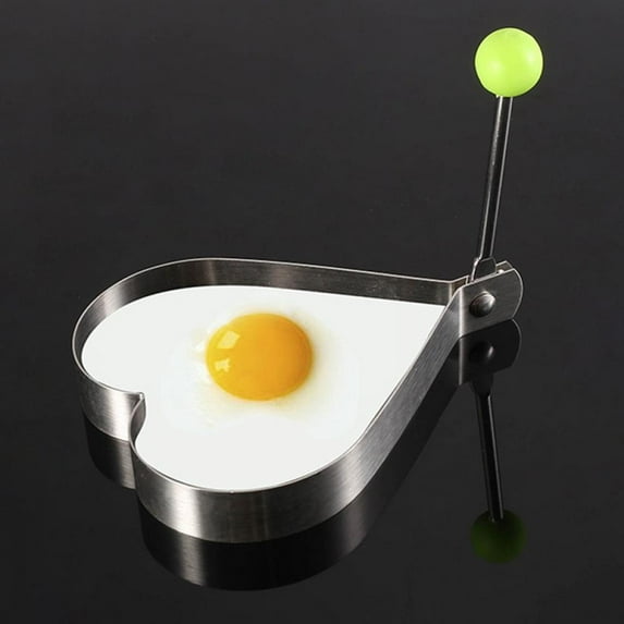 Egg Ring for Frying Eggs, Stainless Steel Egg Cooking Rings with Anti-scald Handle, Non-stick Egg Shaper Molds for Omelet, Breakfast Tool for Pancake, Sandwich Burger, Crumpet Ring 1PC