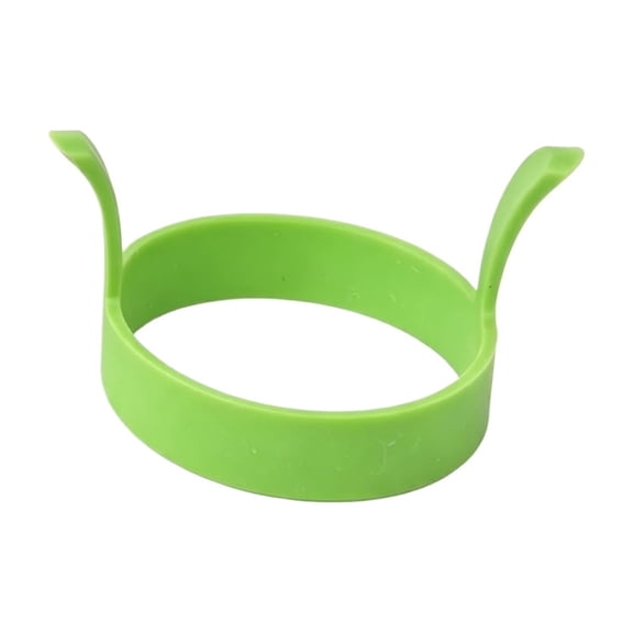 Egg Ring, Round Fried Egg Mold with Dual Handles Non-Stick Stainless Steel Ring for Breakfast Sandwich Griddle Cooking Kitchen Tool Essentials Circular Shape, Green