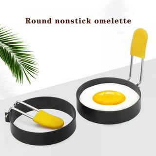 Yciuse Egg Rings, Stainless Steel Egg Rings for Frying, 6pack, Round Egg  Cooker Ring, Silicone Egg Rings, Egg Rings for Griddle Breakfast Cooking