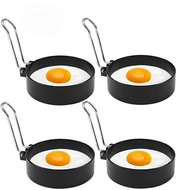 4 Inch Large Egg Rings for Frying, 2 Pack Stainless Steel Egg Mold