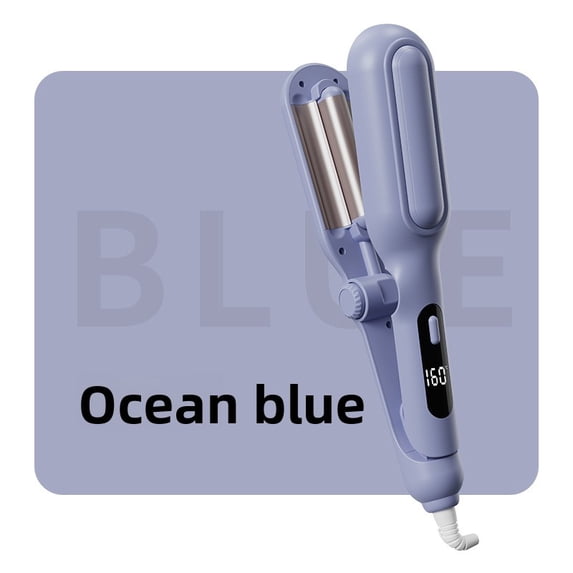 Egg Roll Hair Curler with Negative Ion Technology, Adjustable Deep Waver for Water Ripple Curls, Professional Ceramic Styling Wand with 3-Speed Temp Control