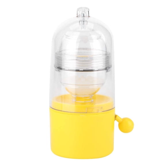 Egg Scrambler Shaker, Egg Spinner for Boiled Golden Eggs, Hand Crank Manual Egg Yolk White Mixer with Pulling RopeWhisk Hand Powered Golden Egg Mak