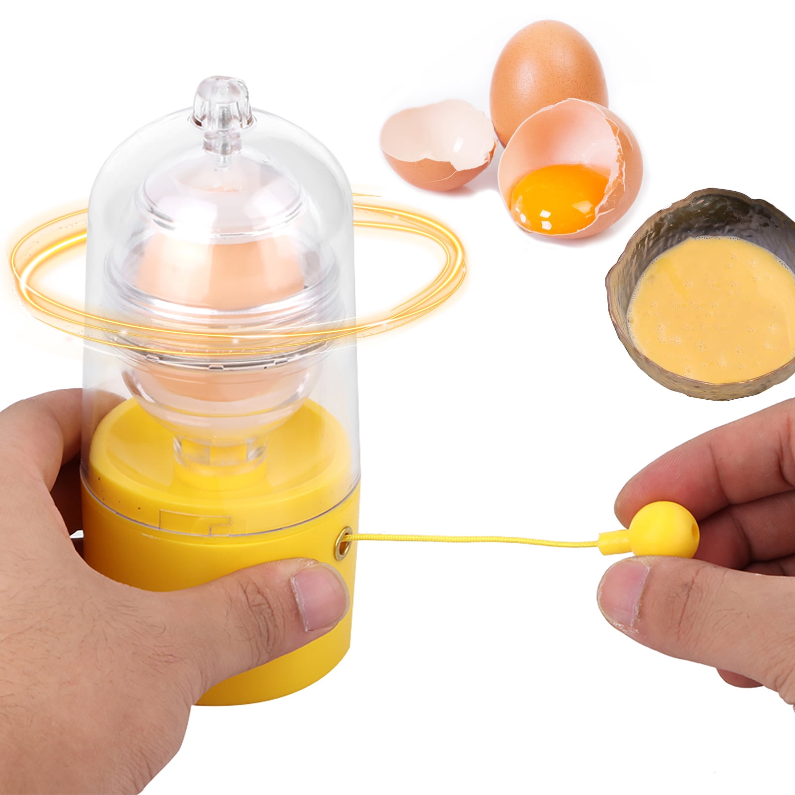 Egg Scrambler Shaker Hand Egg Maker Eggs Yolk White Mixer Beaters