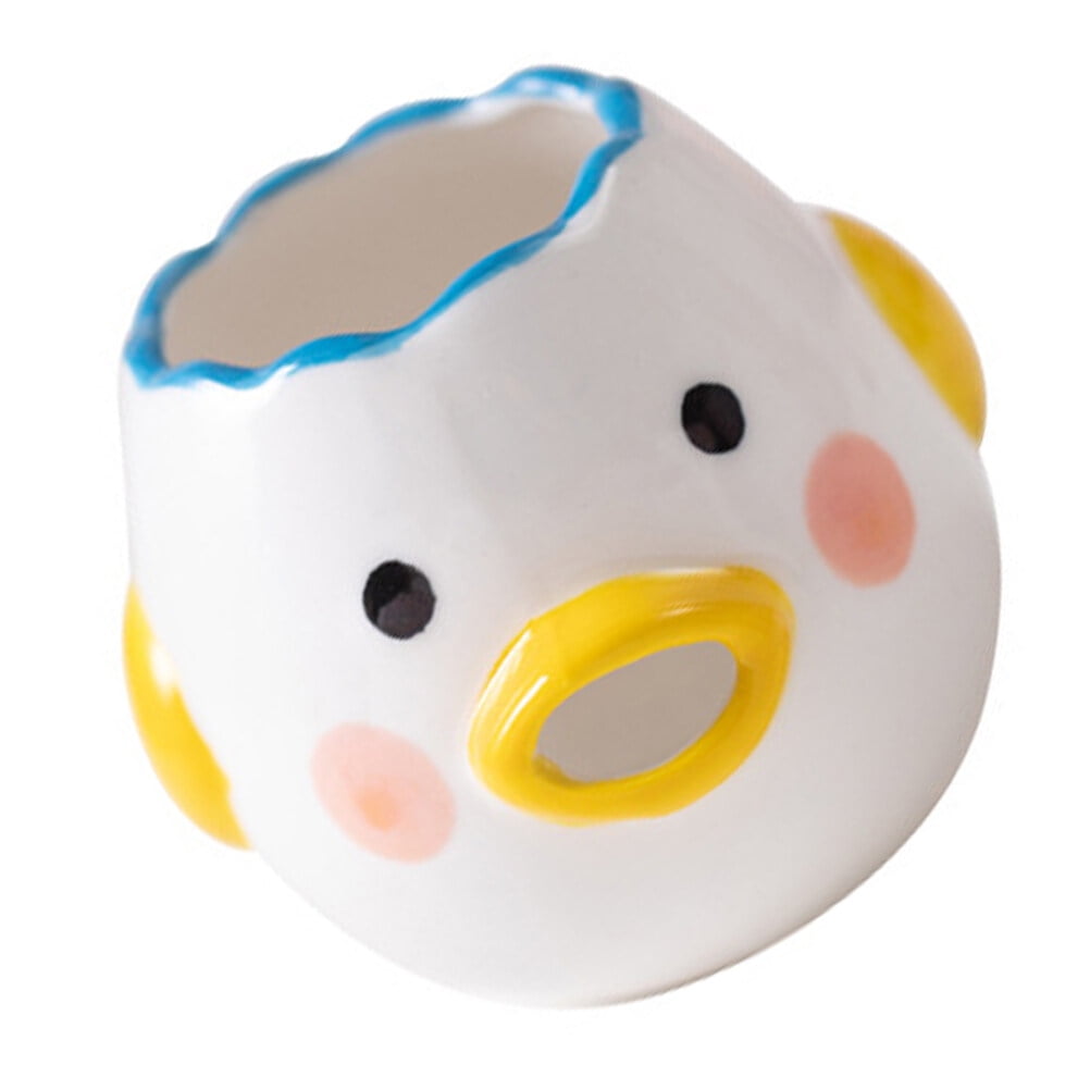 Egg Separator Cartoon Ceramic Egg Yolk White Divider Strainer Screen