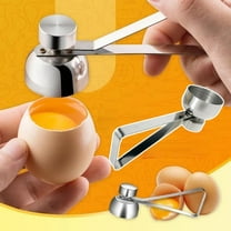 Egg Separator Metal Stainless Steel Egg Scissors Egg Topper Cutter Triangle Shape Shell Opener Boiled Egg Open Creative Kitchen Accessories Tools