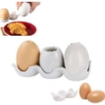 thumbnail image 1 of Egg Shape Salt and Pepper Shakers,Novelty Salt Shaker Set with Tray,Toothpick Jar Bottle With Holes,Egg-Shaped Ceramic Spice Shaker Seasoning Dispenser for Restaurant Kitchen, 1 of 9