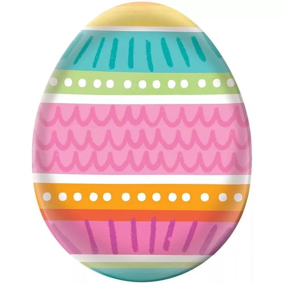 Egg-Shaped Melamine Platter, 1ct