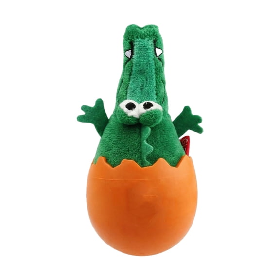 Egg Shaped Squeaky Plush Rubber Dog Toy, Interactive Chew Toy For Teeth Grinding, Durable Pet Toy With Squeaker, Safe For Small Medium Large Dogs, Indoor Outdoor Entertainment