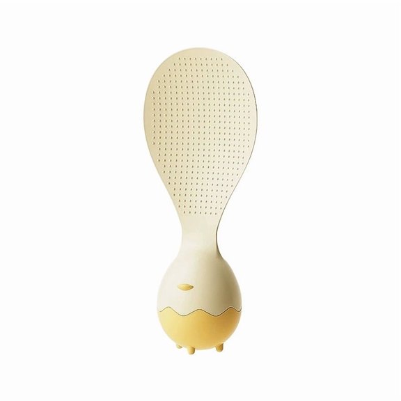 Egg-Shaped Standing Rice Paddle, Non-Stick Silicone, Heat Resistant Up To 482°F, Self-Standing Design for Clean Countertops, Kitchen Gadget, 1 Pack