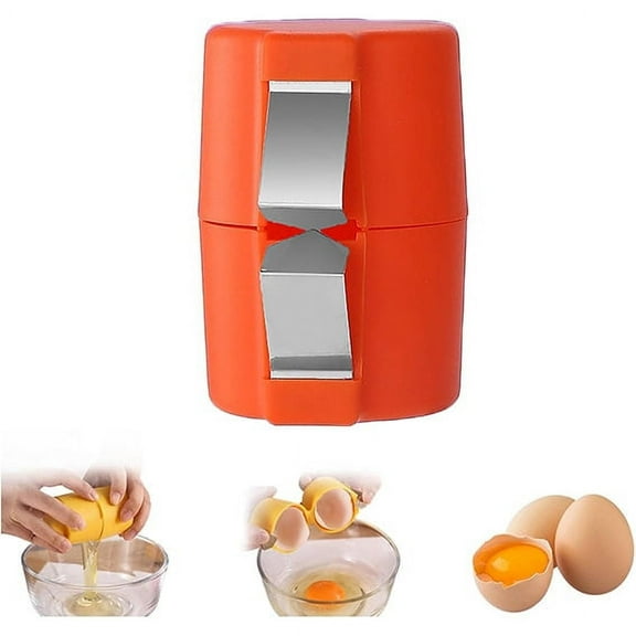 Egg Shell Opener, 2025 New Egg Cracker for Eggs, Hard Boiled Egg Peeler Egg Cube Egg Separator Handheld Tool, Stainless Steel Egg Shell Cutter Kitchen Gadgets
