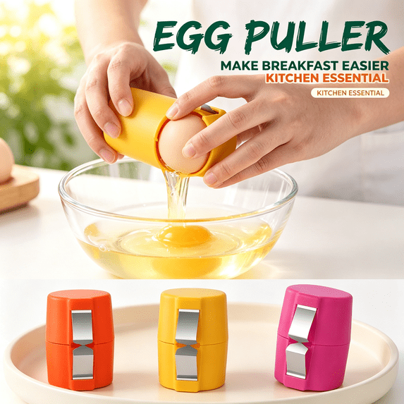 Egg Shell Opener, 2026 Efficient Egg Cracking Tool, Handy Egg Separator for Home Kitchen Gadgets, Multifunctional No Mess Easy Egg Opener for Daily
