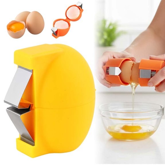 Egg Shell Opener, 2026 New Stainless Steel Egg Opener For Hard Boiled Eggs, Egg Peeler Separator For Raw Eggs Cracker Tool Cutter Kitchen Gadgets