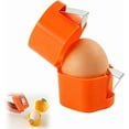 thumbnail image 1 of Egg Shell Opener, 2026 Upgraded Egg Shell Cutter, Handheld Egg Opener for Hard Boiled Eggs, Egg Cracker Tool for Raw Eggs, Stainless Steel Eggshell Breaker Egg Shell Cutter (1, Orange), 1 of 6