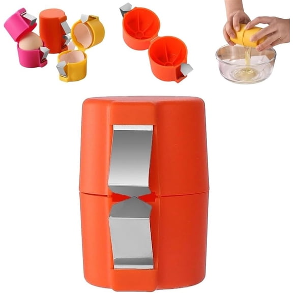 Egg Shell Opener Egg Cracker Tool for Raw Eggs Egg Topper Cutter Hard Boiled Egg Peeler Cube Egg Separator Stainless Steel Eggshell Breaker Multifunctional Raw Eggs Cracking Tool Cute Kitchen Gadgets