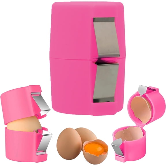 Egg Shell Opener, Egg Peeler Tool for Hard Boiled Eggs, Handheld Egg Cracker & Shell Breaker with Stainless Steel Cutter for Baking & Cooking, No Mess Kitchen Gadgets