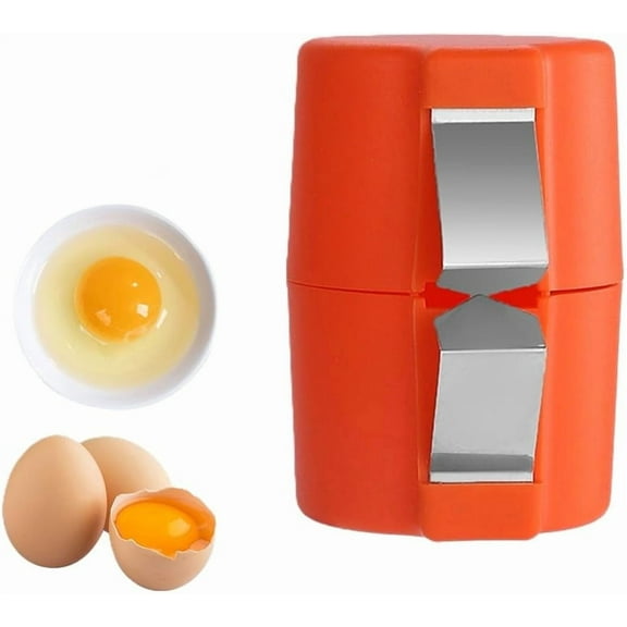 Egg Shell Opener, Hard Boiled Egg Peeler, 2025 Upgrade Boiled Egg Peeler, Stainless Steel Egg Slicer for Hard Boiled Eggs, Egg Peeling Tool, Egg Shell Cutter for Boiled Egg