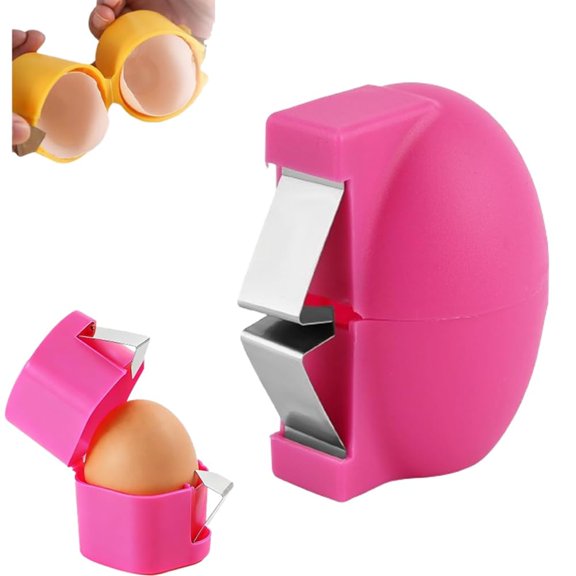 Egg Shell Opener, Multifunctional Egg Shell Opener for Raw or Hard-Boiled Eggs, Kitchen Gadget for Cooking Baking