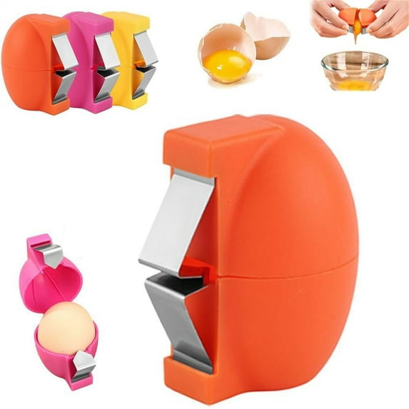Egg Shell Opener & Peeler Tool for Hard Boiled Eggs, Egg Cracker & Separator Kitchen Gadget, Easy Egg Preparation, Compact and Portable Cooking Tool