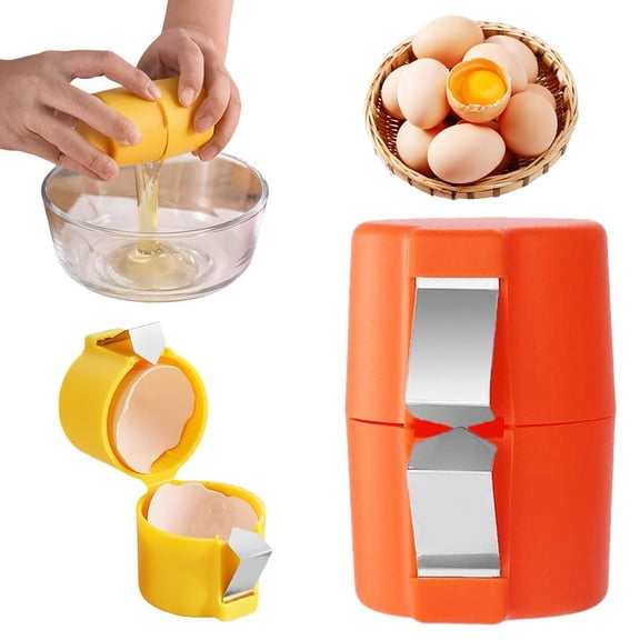 Egg Shell Opener Tool, Stainless Steel Egg Cracker Separator for Kitchen Cooking