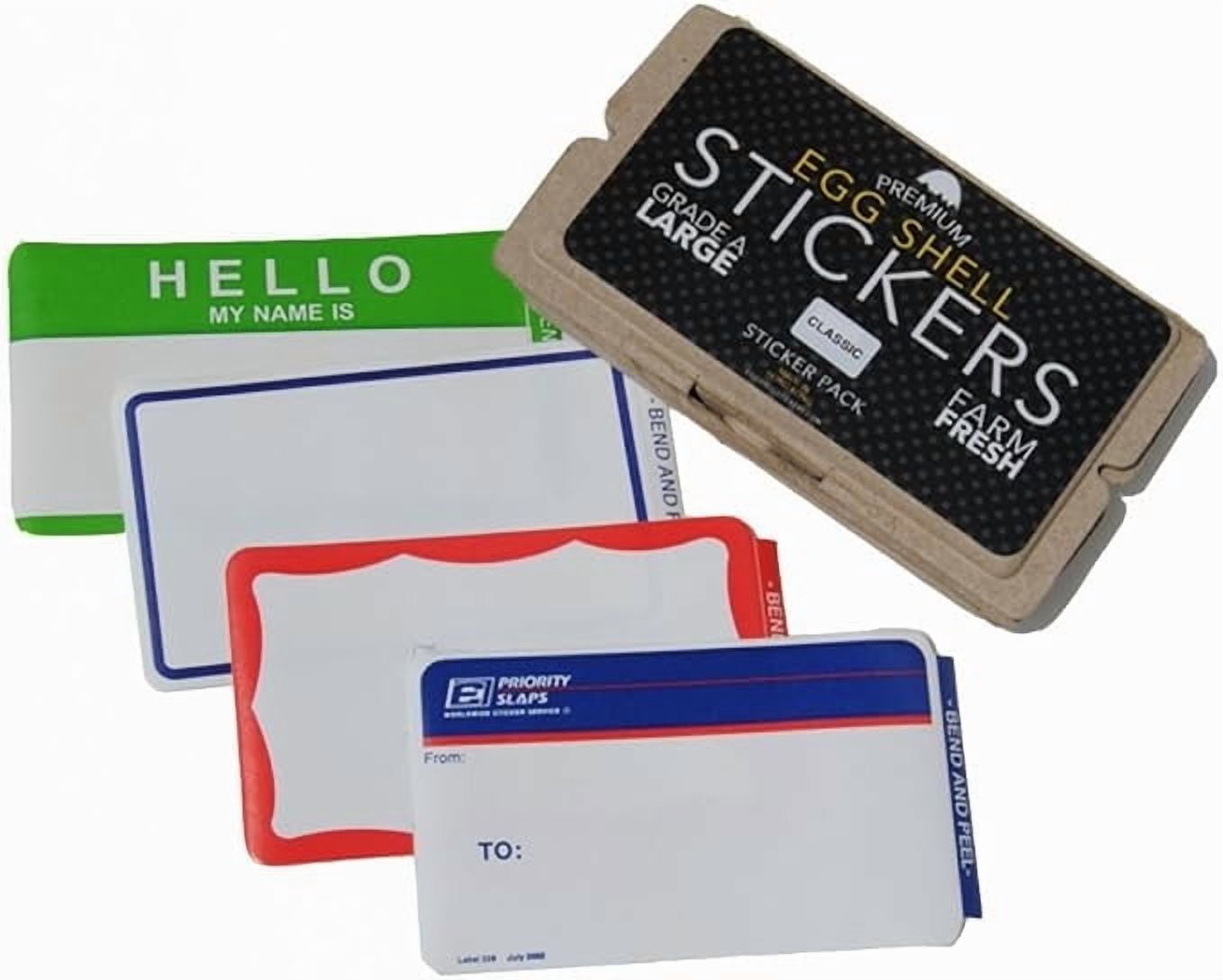 Egg Shell Stickers Classic Mixed Blank Stickers 80 Pack for Street Art