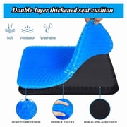 Egg Sitter Gel Cushion   Orthopedic Honeycomb Office & Car Seat Cushion for Back Pain, Tailbone Support for Prolonged Sitting, Pressure Relief, Blue