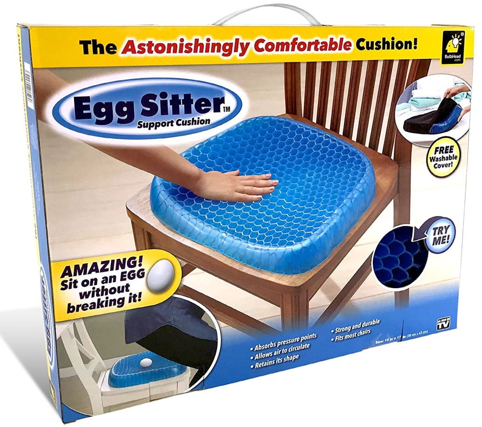 EGG SITTER 本物 Firm Pad Egg Sitter Seat Cushion with Optimal Lumbar Support | As