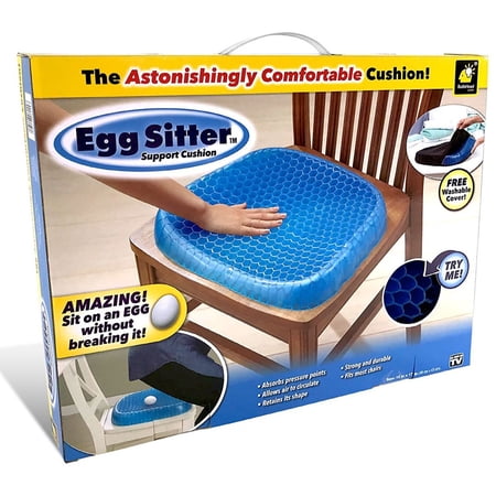 BulbHead Egg Sitter Seat Cushion with Non-Slip Cover, Breathable Honeycomb Design Absorbs Pressure Points