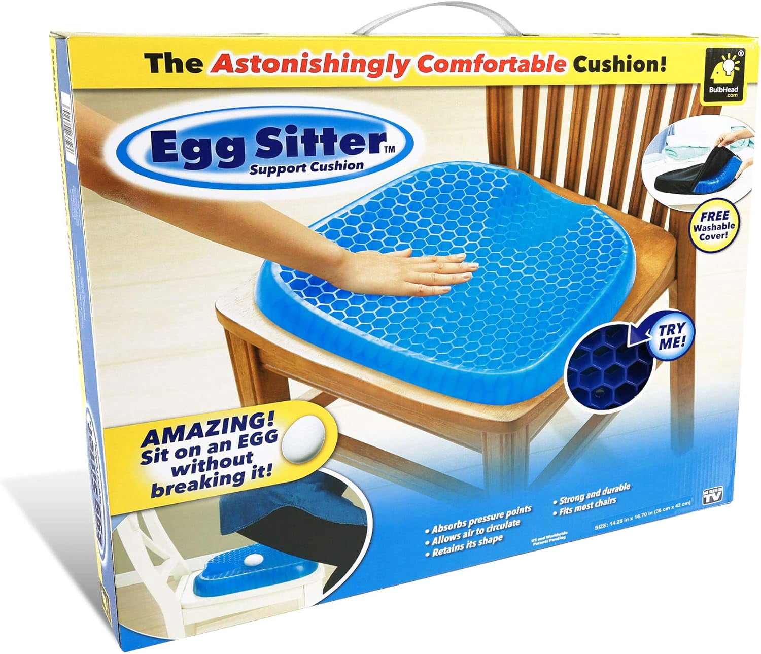 Customer reviews for BulbHead Egg Sitter Seat Cushion with Non Customer reviews for BulbHead Egg Sitter Seat Cushion with Non