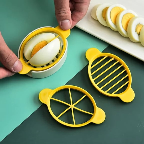 Egg Slicer, 3-in-1 Multifunctional, For Home Kitchen Use, 1 Pack, For Slicing Boiled Eggs Preserved Eggs