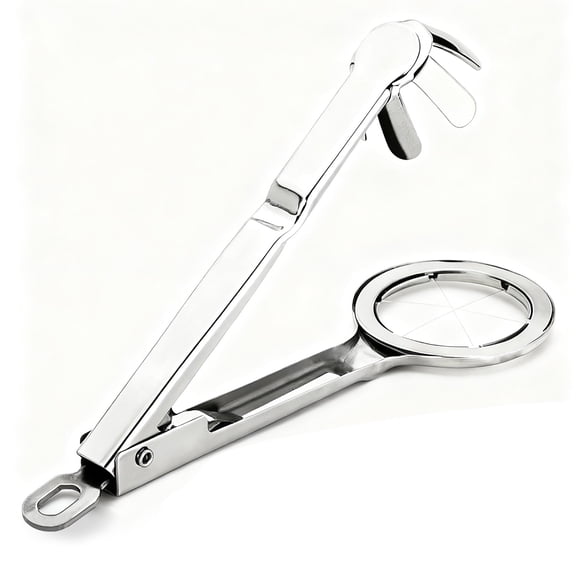 304 Stainless Steel Egg Slicer - Cuts 6 Perfect Wedges, for Hard-Boiled, Duck, Goose & Century Eggs, Easy Clean Kitchen Tool