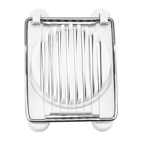 Egg Slicer Cutter - 10.5x7.5cm Multi-Function Kitchen Tool for Hard Boiled Eggs, Fruit & Vegetables - Stainless Steel Wire Egg Cutter