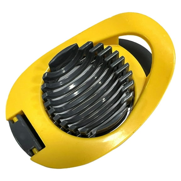 Egg Slicer & Dicer for Hard Boiled Eggs - Heavy Duty Cutter Dicer with Stainless Steel Wire, Cuts Strawberries, Kiwis & Soft Fruits Effortlessly - Easy-Clean Kitchen Egg Slicers,Black yellow