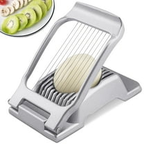 Egg Slicer,Egg Cutter for Hard Boiled Eggs,Heavy Duty Aluminium Slicer for Egg Mushroom Strawberry Soft Fruit,Stainless Steel Wires,Dishwasher Safe & Easy to Clean