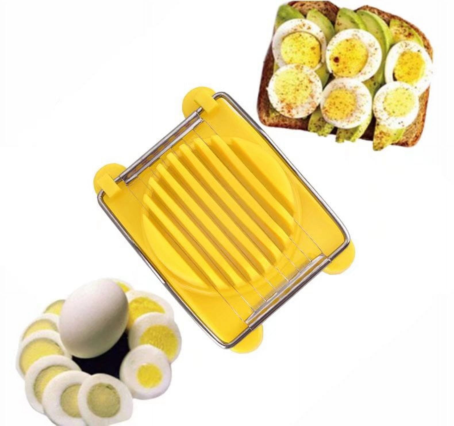 Karcher Egg Cutter Stainless Steel Wire Egg Slicer Portable for Hard Boiled Eggs Home Kitchen New, Other
