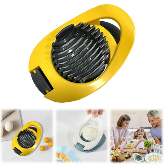 Egg Slicer for Hard Boiled Eggs, Easy-Grip Vegetable Slicer, Compact Kitchen Dicing Tool, Ideal for Chopping Vegetables, Fruits, or Herbs in Home Kitchens