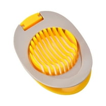 Egg Slicer for Hard Boiled Eggs, Egg Cutter Strawberry Slicer, Heavy Duty Stainless Steel Wire Egg Cutter for Hard Boiled Eggs, Soft Fruits, Butter, Mushroom (Yellow/1 Pcs) 3.23x4.72"