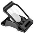 thumbnail image 1 of Egg Slicer for Hard Boiled Eggs, Stainless Steel Wire, Multipurpose Heavy Duty Aluminium Egg Cutter Dishwasher Safe for Egg, Salads & Sandwiches, Strawberries, Mushrooms & Soft Cheese, Fruit, Black, 1 of 7