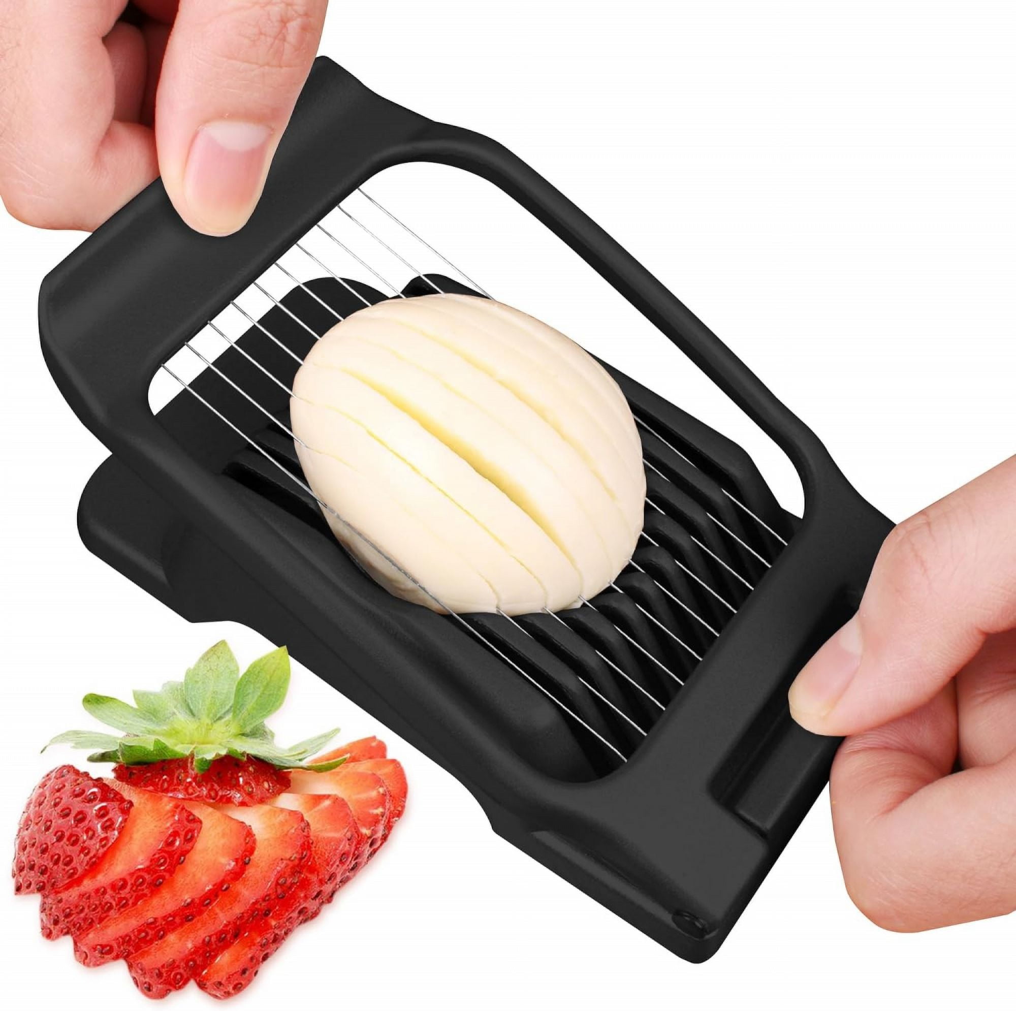 Egg Slicer for Hard Boiled Eggs, Egg and Strawberry Slicer Heavy Duty