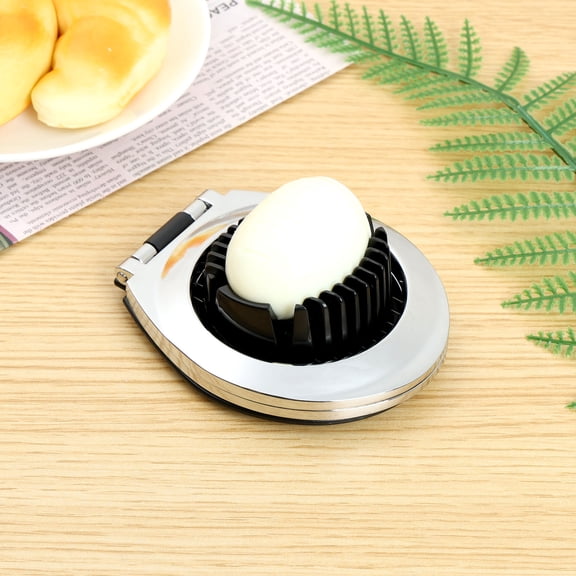 Egg Slicer Stainless Steel Egg Cutter for Hard Boiled Eggs Dishwasher Safe Boiled Egg Slicer Multipurpose Hard Boiled Egg Cutter for Soft Fruit Strawberry Mushroom Ham