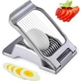 Egg Slicer for Hard Boiled Eggs, Heavy Duty, Dishwasher Safe, Stainless
