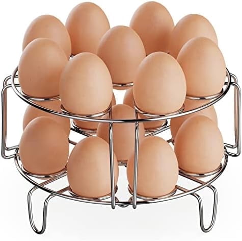 Egg Steamer Rack - Stainless Steel Trivet for 8 Quart Pressure Cooker ...