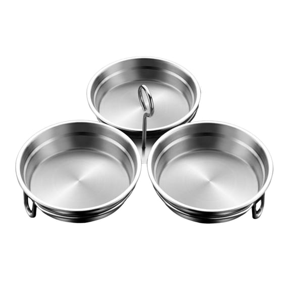 Egg Steamer for Kitchen Chef-Grade Stainless Steel Poacher Set with 3-Cup Capacity Poached Egg Cooker Cups and Round/Heart Rack