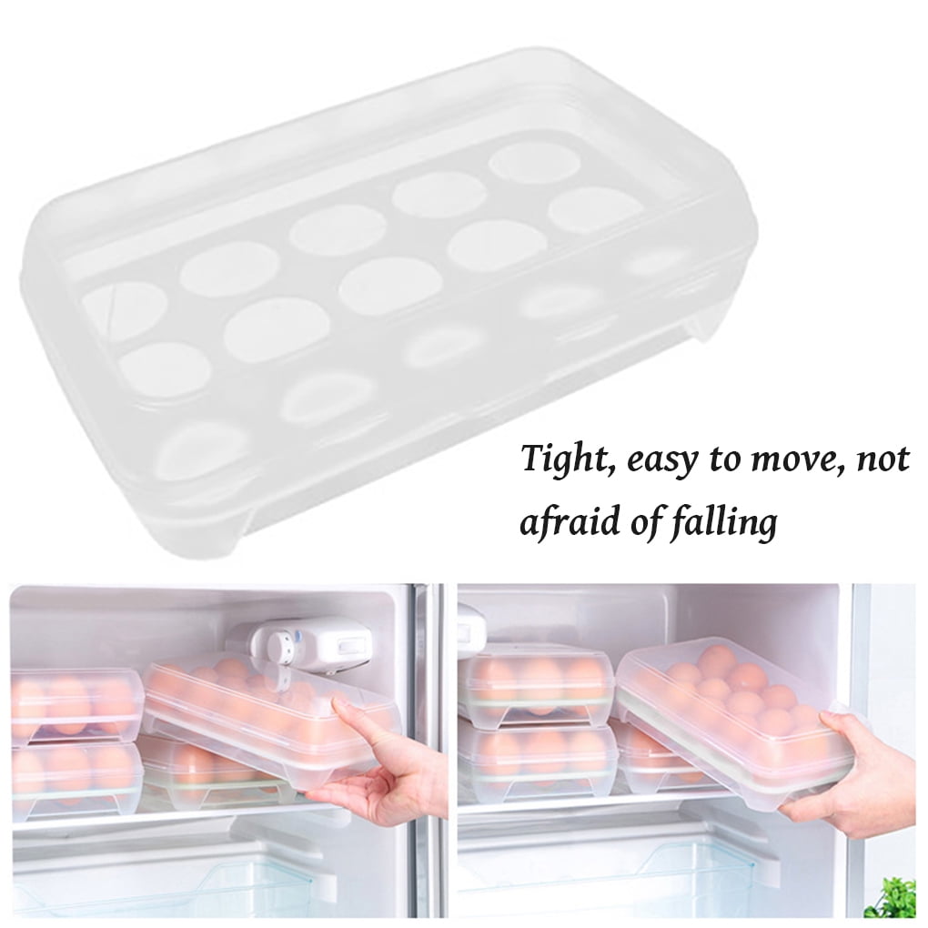 Buy Tap2kaart 24 Grids BPA-Free Food Grade Plastic Egg Storage Box With Lid, Covered Egg Holders For Refrigerator, Egg Holder Tray For Fridge With Lid For 2 Dozen 24 Eggs Online At