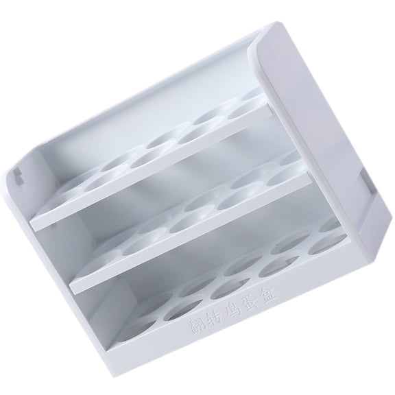 COSMOBETTY Refrigerator Egg Trays White 1Set 9.9X7.7X3.9In
