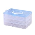 thumbnail image 1 of Egg Storage Box Transparent 24 Grids Large Capacity Dustproof with Lid And Handle Stackable Kitchen Fridge Egg Tray Egg Storage Container Egg Holder, 1 of 8