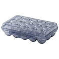 thumbnail image 1 of Egg Storage Container，Refrigerator Egg Holder Organizer with Secure Lock，Portable Egg Case for Camping Travel (1Pcs) Blue, 1 of 9