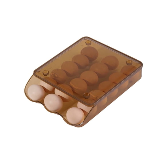 Egg Storage Container Refrigerator Organizer Rolling Rack Drawer For Household Kitchen Food Preservation