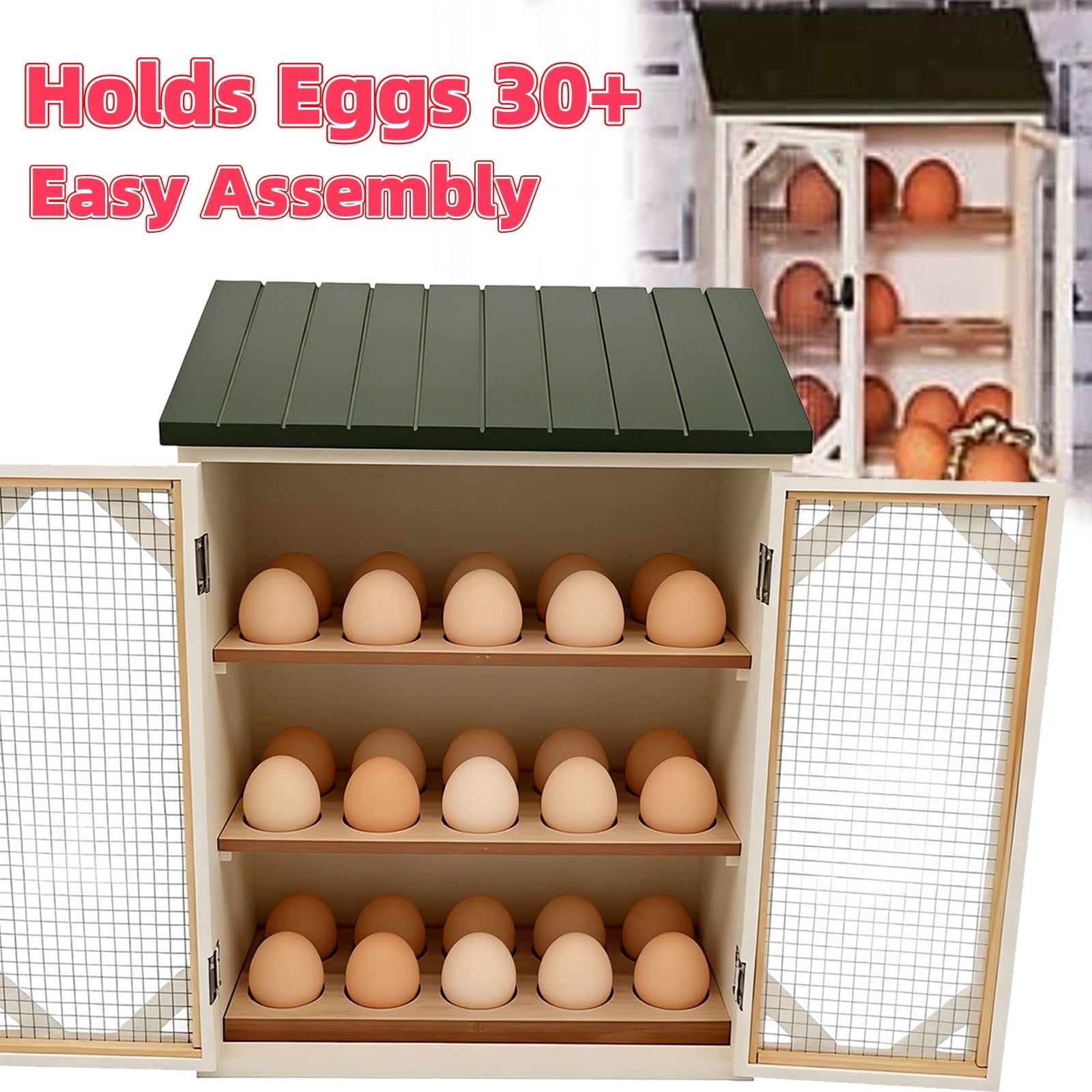 Egg Storage Rack, Kitchen Countertop Organizer, Compact Egg Holder for Refrigerator, Made of Food‑safe Material, Keep Eggs Fresh Tidy, Kitchen Accessory