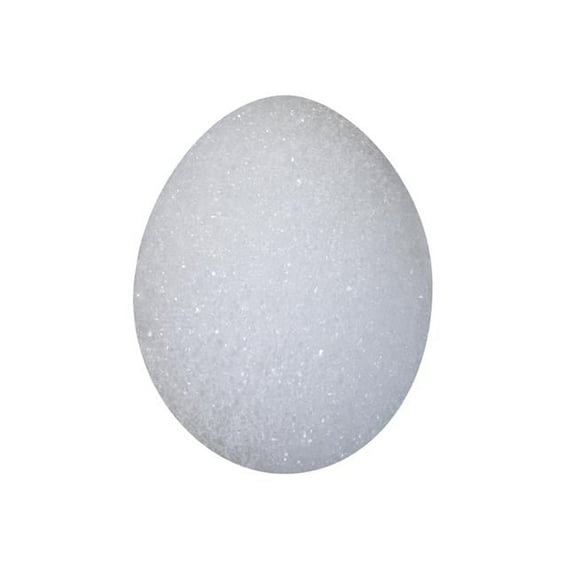 Egg Styrofoam Shape, 3.16 x 2.312 in., White - Pack of 4