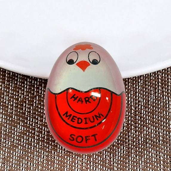 Egg Timer Color Change Boiling Indicator for Soft, Medium, Hard Boiled Eggs - Food Grade Heat-Resistant Resin